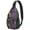 Country, variant on Boho Chic Paisley Design Sling Backpack for Women, Vintage Ethnic Crossbody Shoulder Bag with Decorative Floral Pattern, Lightweight Travel Daypack