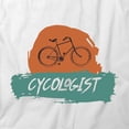 thumbnail image 2 of Cycologist T-Shirt | Cool Cycling White Tee Gift, 2 of 5