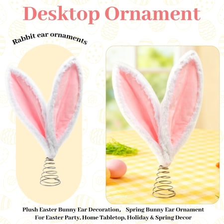 Easter Bunny Ears Decorations Plush Spring Rabbit Ears Home Desktop Decoration for Easter Party Holiday Seasonal Indoor Table Top Display Easter Bunny Ears Decorations Plush Spring Rabbit Ears Home Desktop Decoration for Easter Party Holiday Seasonal Indoor Table Top Display