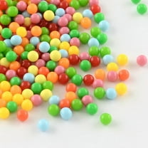 500 pc Round Acrylic Beads Undrilled/No Hole Beads Mixed Color 4mm