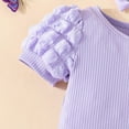 thumbnail image 6 of Utlike Girls Clothing Set Baby Summer Outfit Ruffle Romper Short Set Cute Baby Clothes For Comfortable And Versatile Outfits Size 3 Months-6 Months, 6 of 8