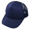 thumbnail image 3 of DALIX Trucker Cap Mesh Hat with Solid Colors and Adjustable Strap and Small Braid in Navy Blue, 3 of 6