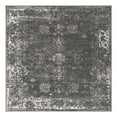 thumbnail image 3 of Unique Loom Sofia Collection Area Rug - Casino (6' 1" Square Dark Gray/Ivory), 3 of 10