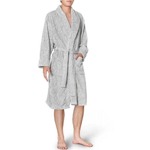 Premium Men's Fleece Robe Bathrobe by - Walmart.com
