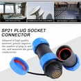 thumbnail image 3 of S Connecteur de Prise, SP21 IP68 12Pin Imperméable à l'Eau Aviation Plug Plastique Aviation Plug Efficacité Optimale, 3 of 11