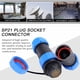 thumbnail image 3 of Cable de enchufe de aviación de plástico impermeable SP21 IP68 de 12 pines, conector en línea (12 pines), 3 of 9