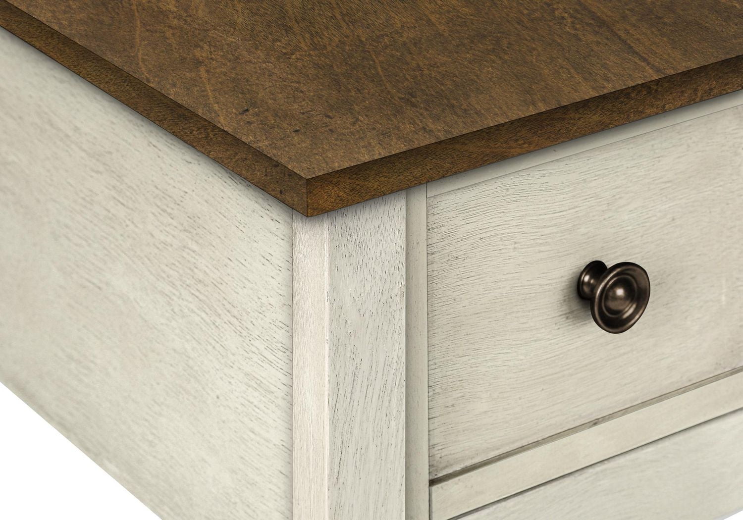 Monarch Specialties Accent Table, End, Side Table, 2 Tier, Narrow, Bedroom, Lamp, Storage Drawer, Grey Veneer, Transitional