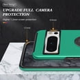 thumbnail image 5 of for Google Pixel 7 Pro Case with Ring Stand, 360° Rotatable Ring Holder Magnetic Kickstand, 2-Layer Heavy Duty Shockproof Rugged Hybrid Hard PC Soft Rubber Case for Google Pixel 7 Pro, Darkgreen, 5 of 7