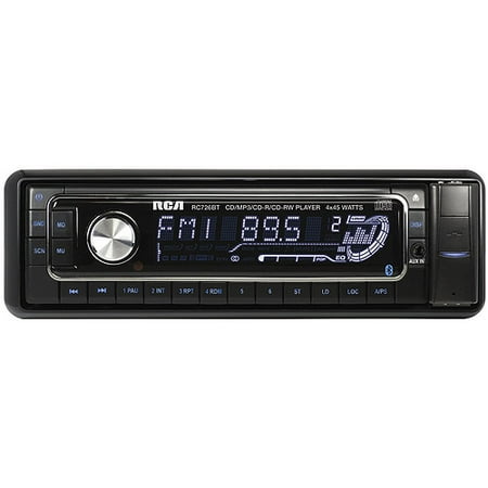 RCA Mobile RC726BT AM/FM CD MP3 Detachable Receiver with Bluetooth Deadset