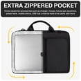 thumbnail image 6 of Behome Laptop Bag, 14.1-15.4 Inch Laptop Bag Computer Bag for Men & Women, Adjustable Shoulder Strap, Great for Transporting From Home to Office, Extra Pockets, Black, 6 of 8