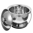 thumbnail image 4 of Lipstore Pot de Nuit avec Couvercle Chambre à Coucher en Acier Inoxydable Résistant aux Éclaboussures Pots de Casseroles d'Intérieur, 4 of 8