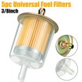 thumbnail image 1 of HLONK 3/8” Universal Fuel Filters Cars Trucks Motorcycles Industrial Universal Gas Powered Engine Inline Fuel Line (5 Pack), 1 of 7