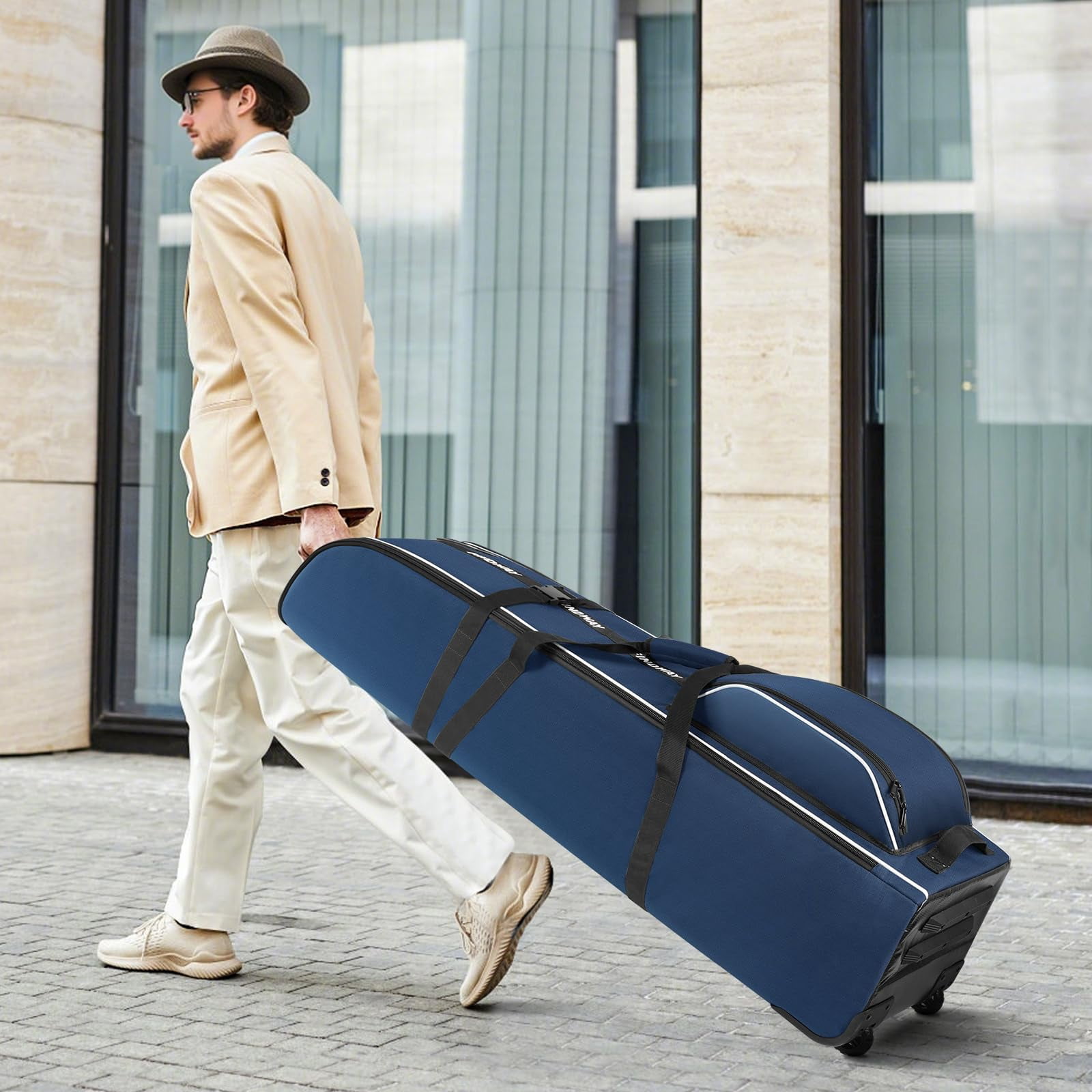 Golf Travel Bag For Airlines 900d Heavy Duty Oxford Case With Wheels  Cover Club Protector Liner Men Women