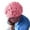 Pink, variant on Novelty Brain Shape Knit Beanie Hat Unisex 3D Textured Brain Skull Cap Funny Halloween Warm Hand‑Knitted Beanie Multi‑Color Creative Costume Hat