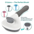 thumbnail image 6 of PETS-LAMB Self-Cleaning  and   Brush, Suitable for Long or Short Hair, Loose Hair Removal Brush, Easy to Remove, Pet Massage Tool. (GREY), 6 of 6