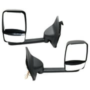 Geelife Tow Mirror Set For Ford Super Duty Left & Right Side Signal Light