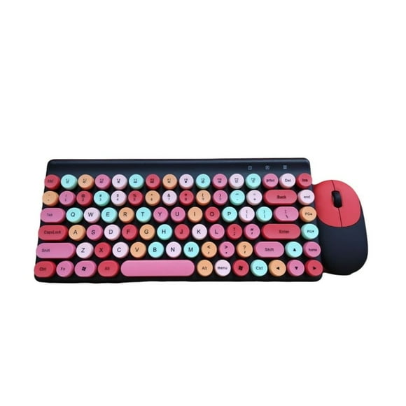 Teclado Inalambrico Gadgets and Fun Tipo Retro + Mouse