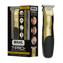 Wahl T-Pro Plus, USB Rechargeable Battery Trimmer, Gold with Rubber Grips - 3028171