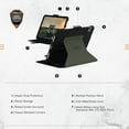 thumbnail image 3 of UAG iPad 11" A16 11th Gen 2025, 10.9" 10th Gen 2022 Case A3354 A3355 A2696 - Rugged Slim Protective Folio Cover with Pencil Holder, Scout Folio Black/Olive, 3 of 8