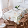 thumbnail image 4 of Butterfly Floral Rectangle Tablecloths 60x104,Botanical Plant Leaves Herb Watercolor Table Cloth Table Cover Indoor/Outdoor Tabletop Decor for Wedding Holiday Party Dinner Baby Shower, 4 of 7