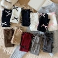 thumbnail image 4 of LIZENG Children's and Girls' Socks Set Autumn/Winter Bow Stacked Socks Long Tube Full Body Bow Ballet Style Knitted Leg Set, 4 of 7