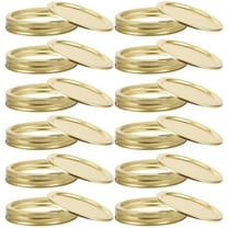 KAKOWELY 1 Set Reusable Lids Metal Sealing Jar Lids Round Airtight Jars Covers for Tea Coffee Storage