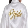 thumbnail image 6 of LYMAYTER‌ Women Bride Bridesmaid Robes Satin Long Kimono Wedding Party Golden Glitter Bathrobe S-2XL, 6 of 8