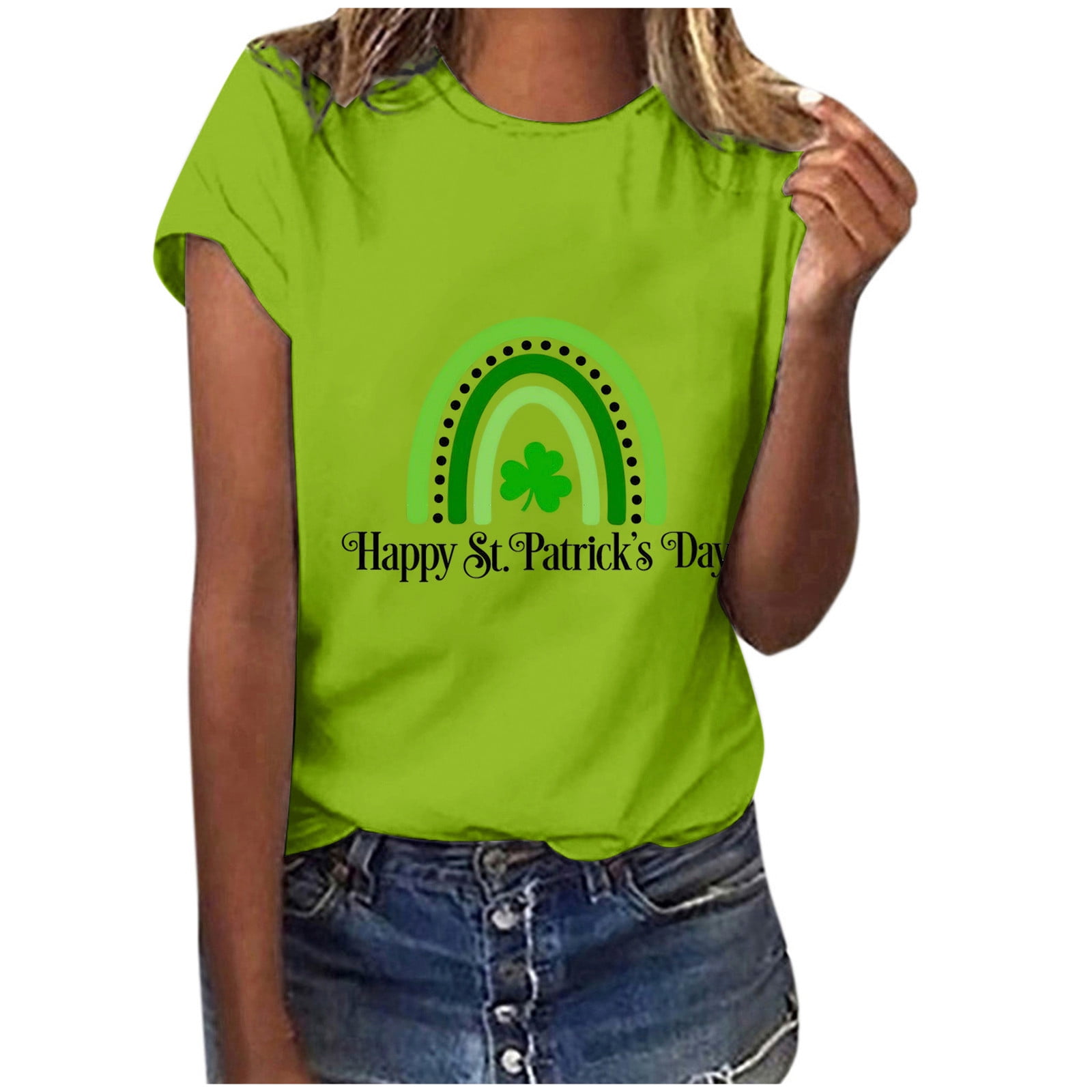 TopLLC Patricks Day Shirts for Women Scrub Tops St Patricks