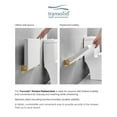 thumbnail image 3 of Transolid PPS1420UP-01CB Preston 14-in x 20-in Flip Up Shower Seat, White and Champagne Bronze, 3 of 5