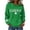 001_Green, variant on Women's St. Patrick's Day Shamrock Art Print Hoodie Shamrock St. Patrick's Day Shirt