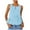 Light Blue, variant on RYDCOT Women's Summer Sleeveless Tank Tops Crewneck Bow Loose Flowy Ruffle Peplum Babydoll Blouses Beach Vacation 2025 s Black