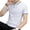 White, variant on Men Shirt Solid Color Young Style Buttons Slim Fit Gentle Turn-down Collar Short Sleeves Business Formal Summer Tops Male Clothes