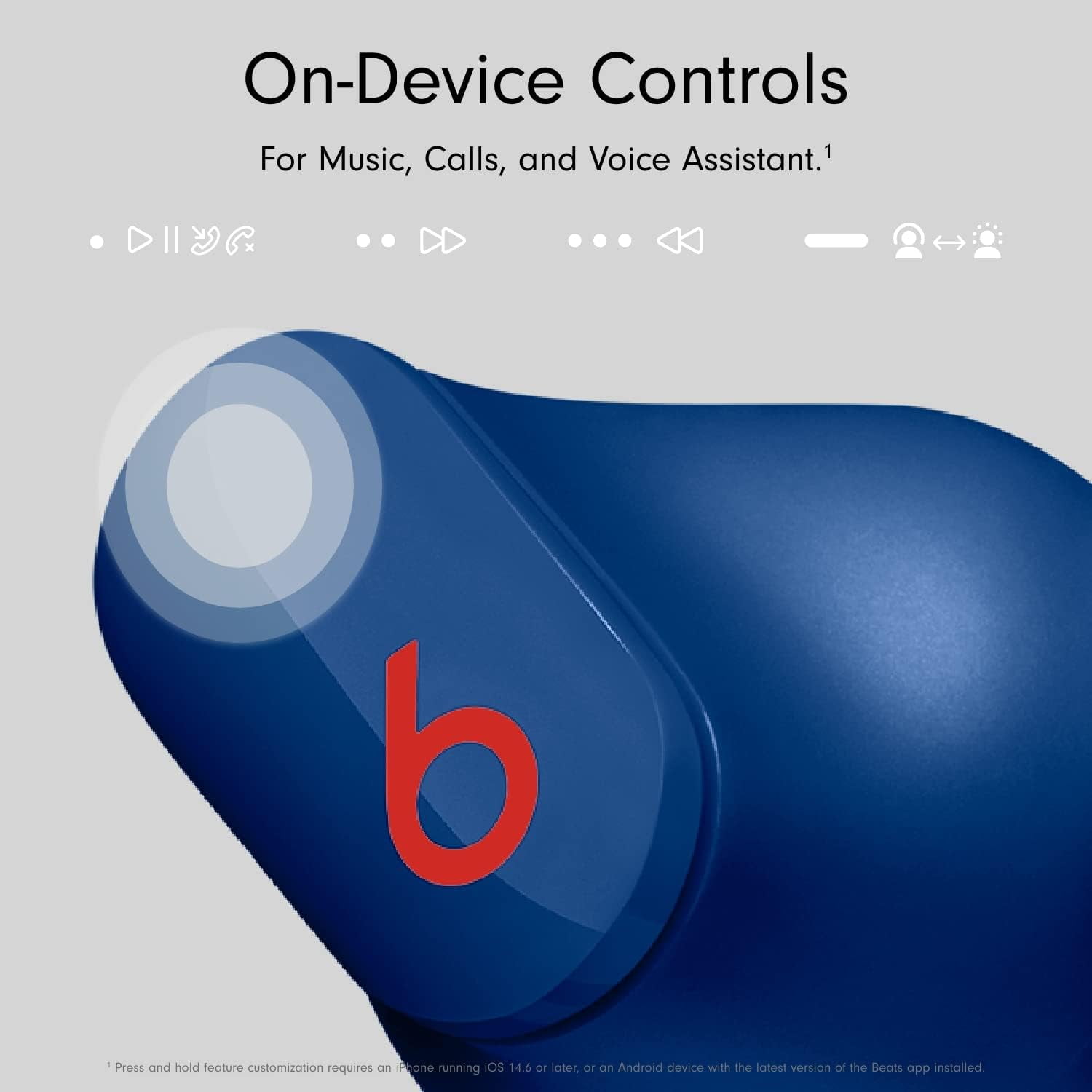 Beats Studio Buds Noise Canceling True Wireless In-Ear Headphones (Blue) with Accessories