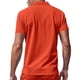thumbnail image 4 of Camisa Elvqul Caballero Economicas sin Estampado Naranja Manga Corta Cuello en V, 4 of 6