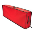 thumbnail image 2 of Bolsa para árbol de Navidad con asas reforzadas y cierre de cremallera para regalo. Rojo, 2 of 9