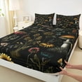 thumbnail image 3 of Feelyou Jungle Plant Botabica Full Size Sheets, Mushroom Sunflower Groovy Bed Sheets, Teens Kids Boys Girls Sheet Sets, Breathable Home Decor, 4 Pieces, 3 of 7