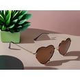thumbnail image 2 of Heart Shape Heart Sunglasses Retro Vintage Boho Tea Print, 2 of 6