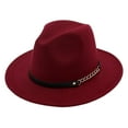 thumbnail image 4 of maskred Stylish And Portable Hats For Outdoor Enthusiasts Wide Application Trilby Hats wine red 5Set, 4 of 6