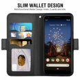 thumbnail image 2 of Mobile Phone Cover Pixel 3axl 3 Card Slots Bag Leather Protective Cover with Magnetic Closure Black, 2 of 7