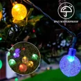 thumbnail image 2 of Guirnalda de luces solares para exteriores de 11 m y 60 LED, resistente al agua IP65, con 8 modos multicolor, luces decorativas para jardín, terraza, patio, casa, Navidad y boda., 2 of 5