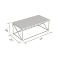 thumbnail image 4 of Safdie & Co. 44"L Coffee Table Marble Gold Metal, 4 of 4