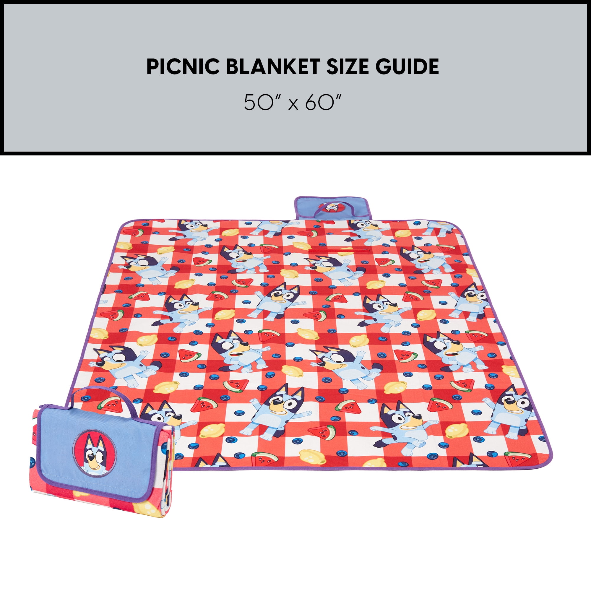 Bluey BBQ Kids Outdoor Blanket, 50 x 60 inches