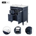 thumbnail image 6 of Bathroom Vanity with Sink 30 Inch, Bathroom Storage Cabinet With 3 Drawers, Cabinet Door Organizer & Adjustable Shelf, Blue, 6 of 7