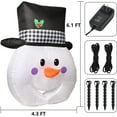 thumbnail image 4 of DearHouse 6 FT Inflatable Christmas Snowman Head , Led Lights Xmas Holiday Blow up Family Party Decoration Yard Lawn Favors Indoor Outdoor Inflatables, 4 of 8