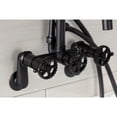 thumbnail image 3 of Kingston Brass AE8150CG Fuller 7-Inch Adjustable Wall Mount Clawfoot Tub Faucet, Matte Black, 3 of 7
