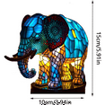 thumbnail image 2 of Animal Table Lamp Dyed Resin Elephant Lamp Desktop Night Light Table Night Light,3D Stained Animal Night Light Lamp, 2 of 5