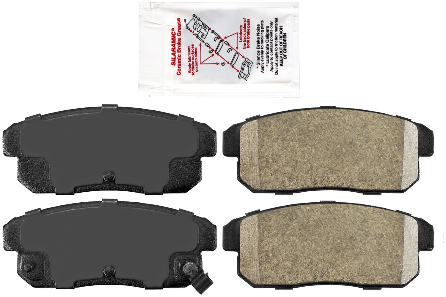 AmeriBRAKES Ceramic Disc Brake Pads with included lubricant, AmeriSTAR
