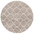 thumbnail image 4 of SAFAVIEH Hudson Jaye Plush Geometric Shag Area Rug, Beige/Ivory, 7' x 7' Square, 4 of 9
