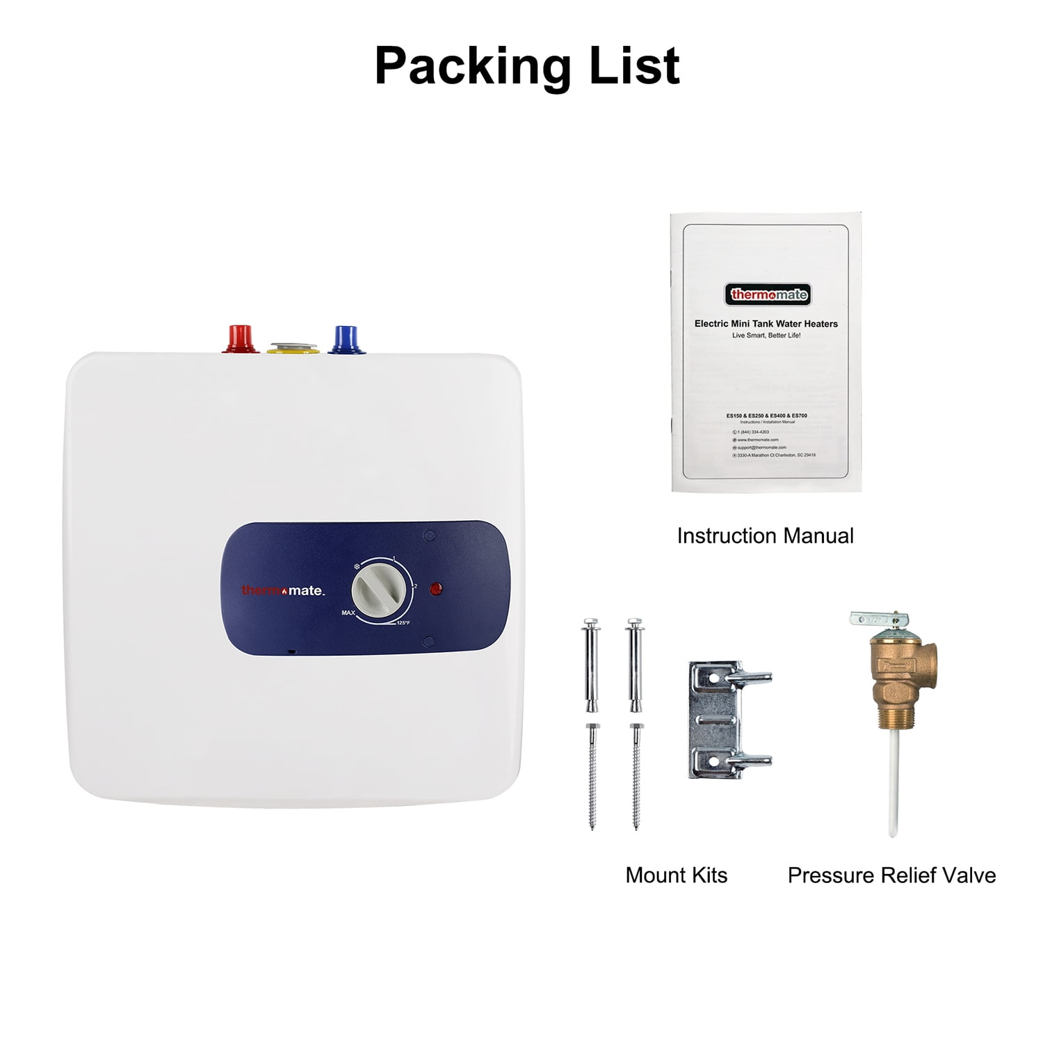 thermomate 6.5 Gal. 1440 W Electric Mini Tank Water Heater for Point of Use, ES700