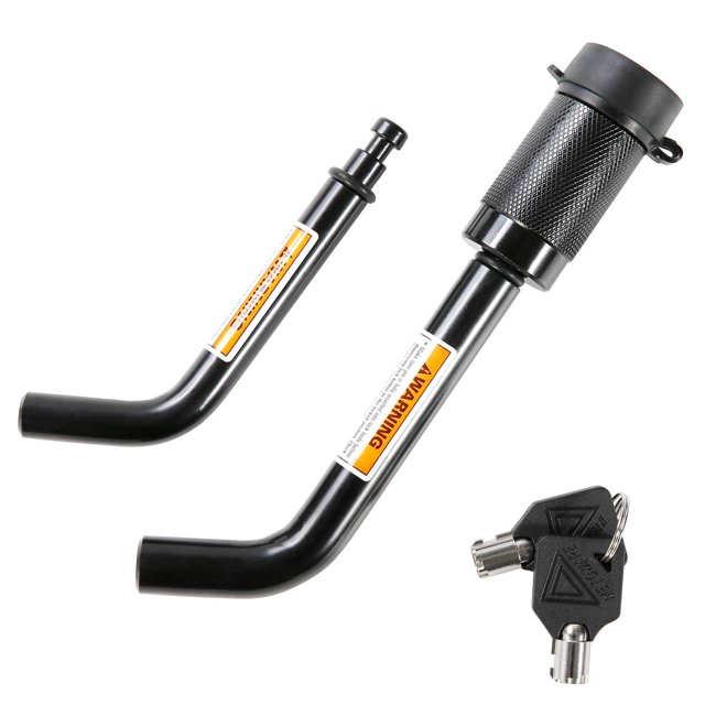 Metoware Cerraduras De Enganche Para Remolque De 1/2" Y 5/8" De Diámetro, Doble Pasador Doblado Para Enganches De Clase I-Iv, Bloqueo De Enganche Antirrobo Para Receptor De 1-1/4", 2" Y 2-1/2", Se Ada